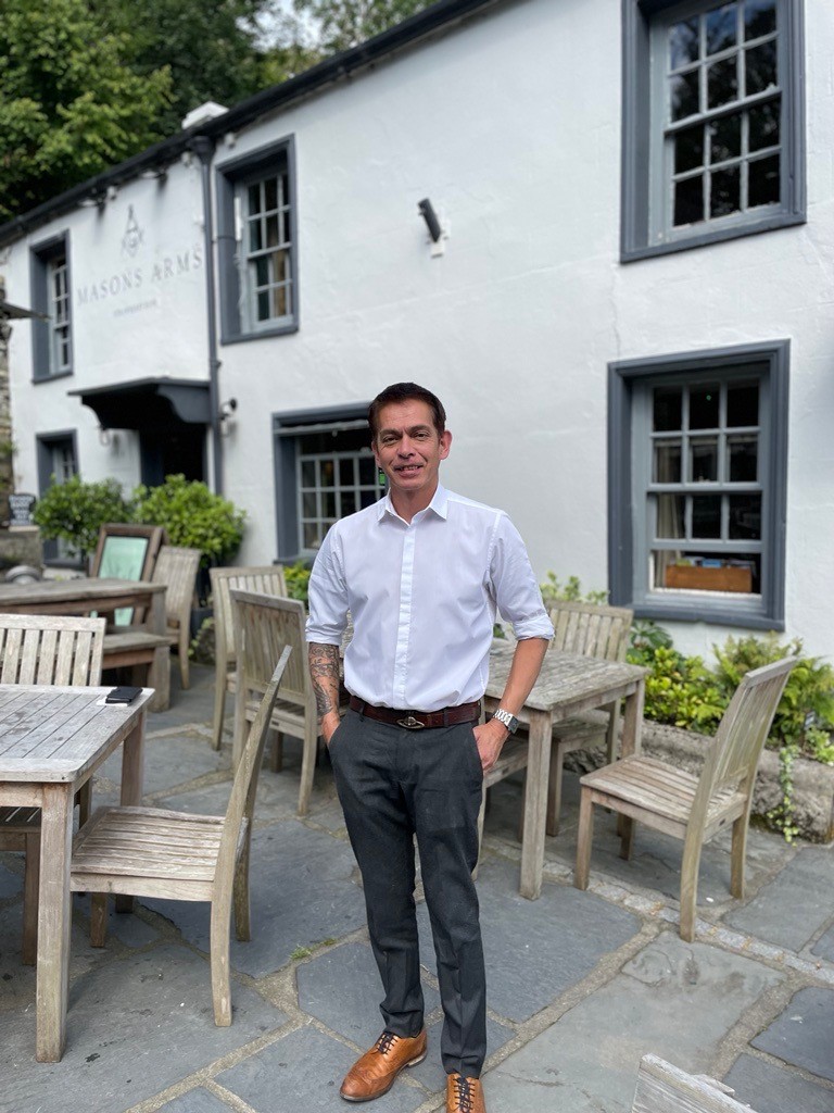 David Yip outside Masons Arms