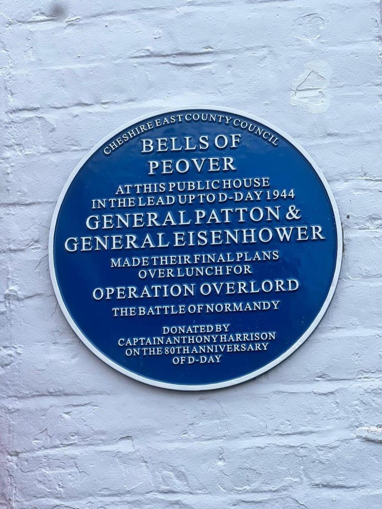 bells of peover blue plaque
