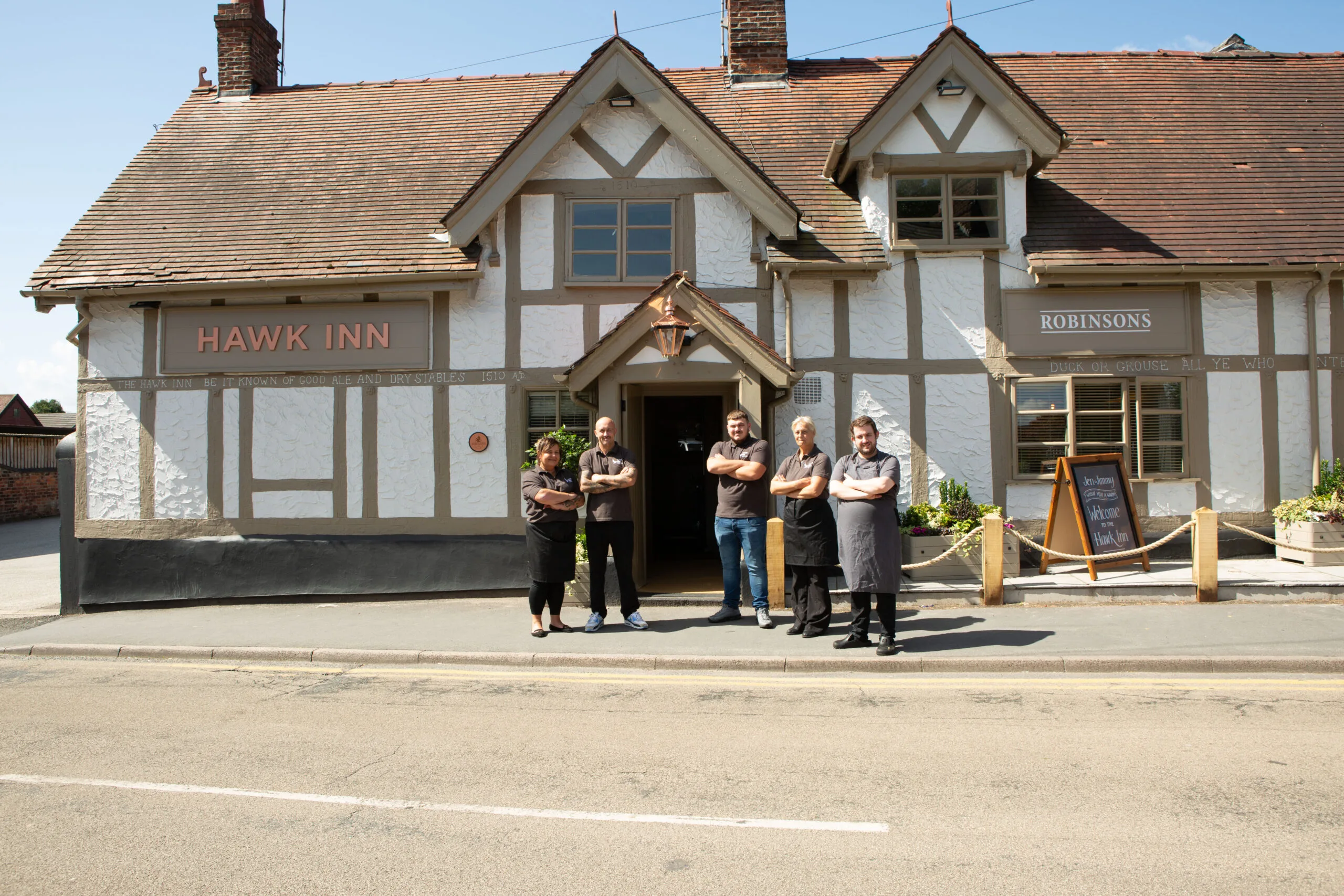 HASLINGTON WELCOMES A NEW FACE TO REFURBISHED HAWK INN