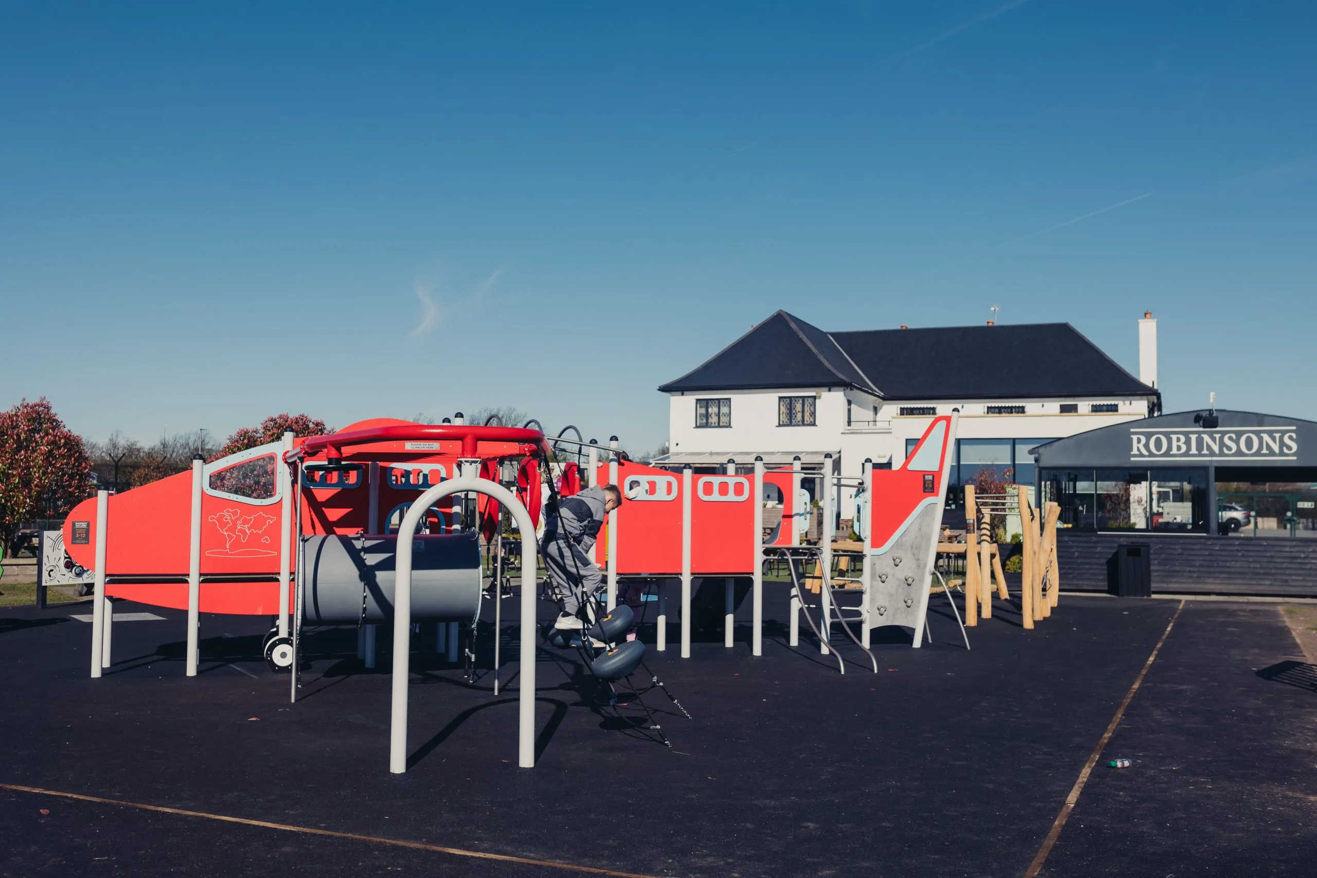 airport pub new inclusive playground reopens