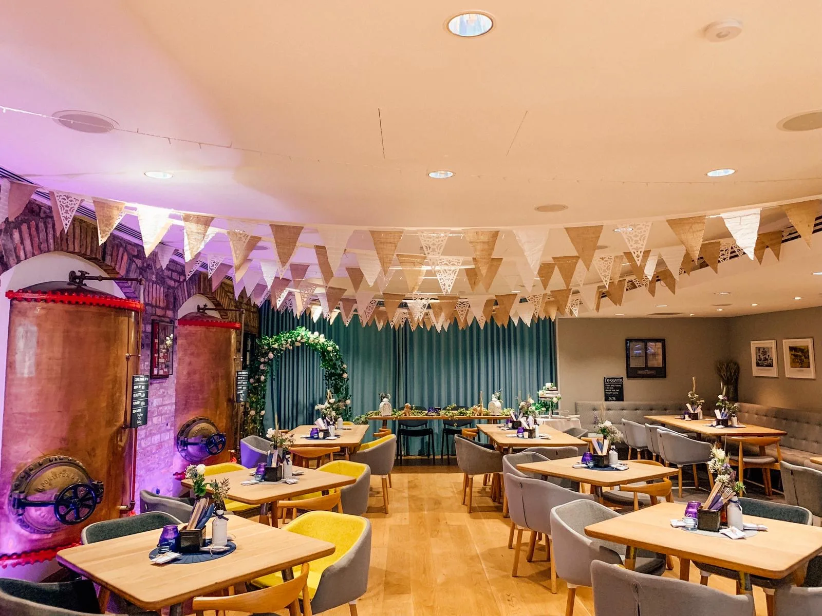 A decorated room