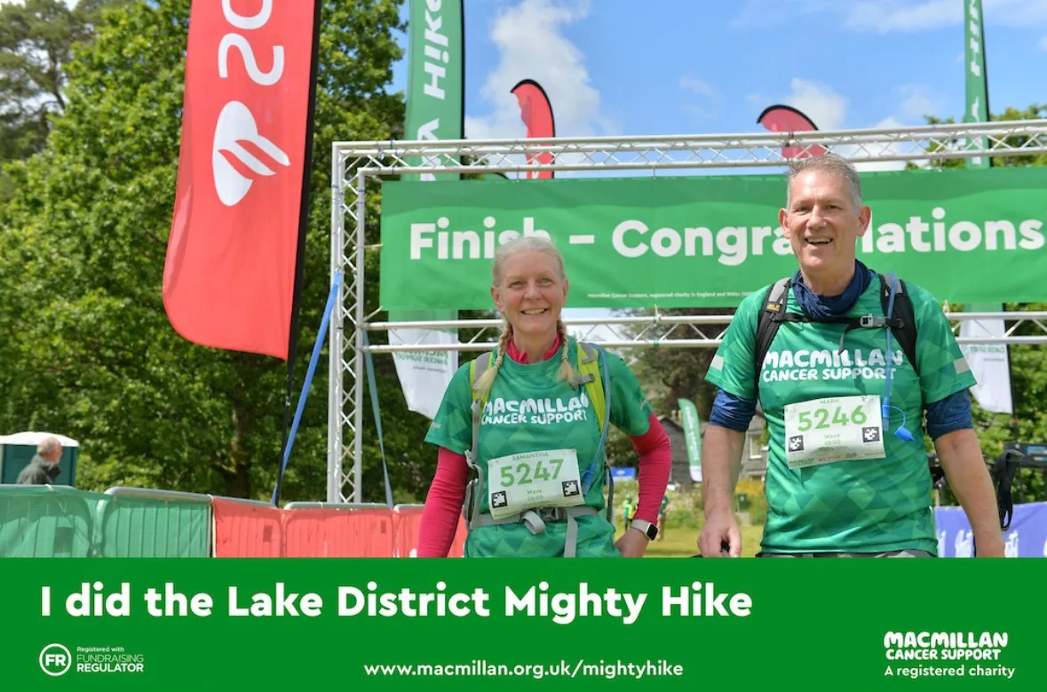 Walking for a Cause: Sam and Mark from the Queen’s Head, Troutbeck, Tackle the Mighty Hike for Macmillan