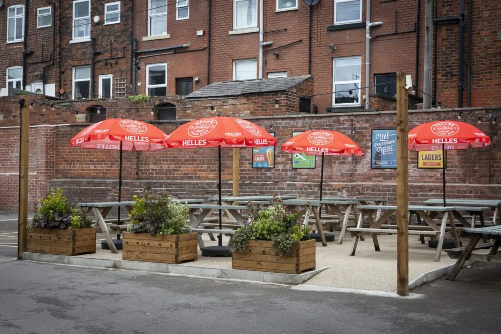 The Sycamore Ashton-U-Lyne beer garden