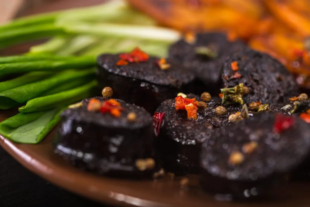 Derbyshire pork and black pudding
